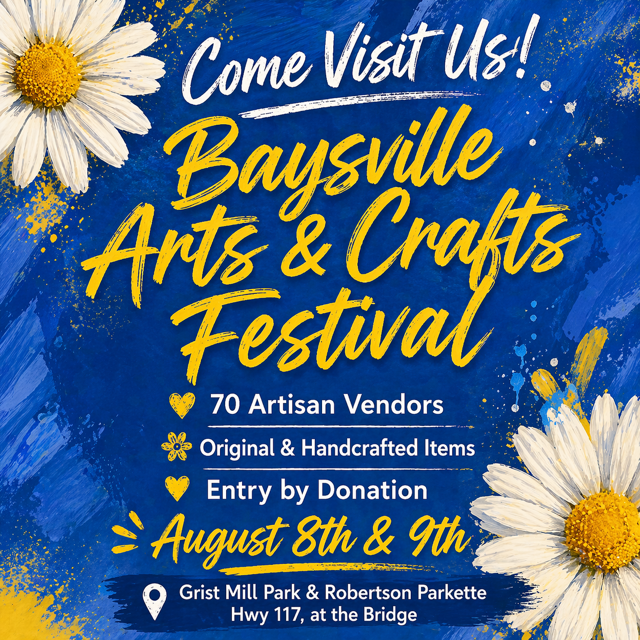 Baysville Arts & Crafts Festival- 8th & 9th August
