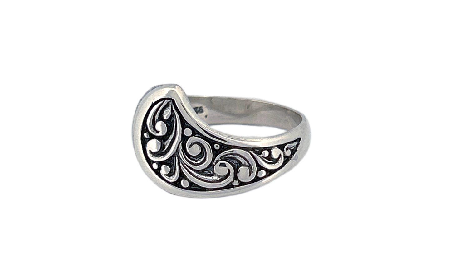 Handcrafted Ornate Silver Ring
