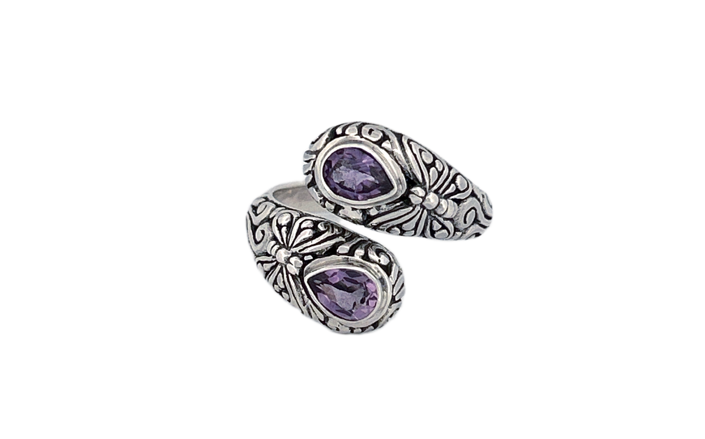 Handmade Sterling Silver with Genuine Amethyst Stone- R89