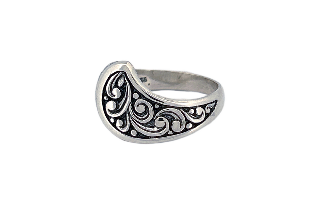 Handcrafted Ornate Silver Ring
