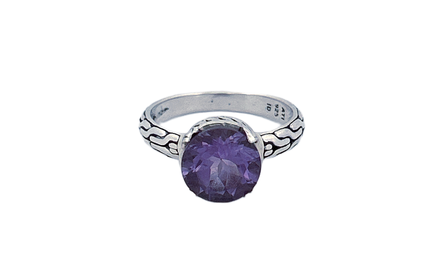Sterling Silver Gemstone Ring – Amethyst or Blue Topaz