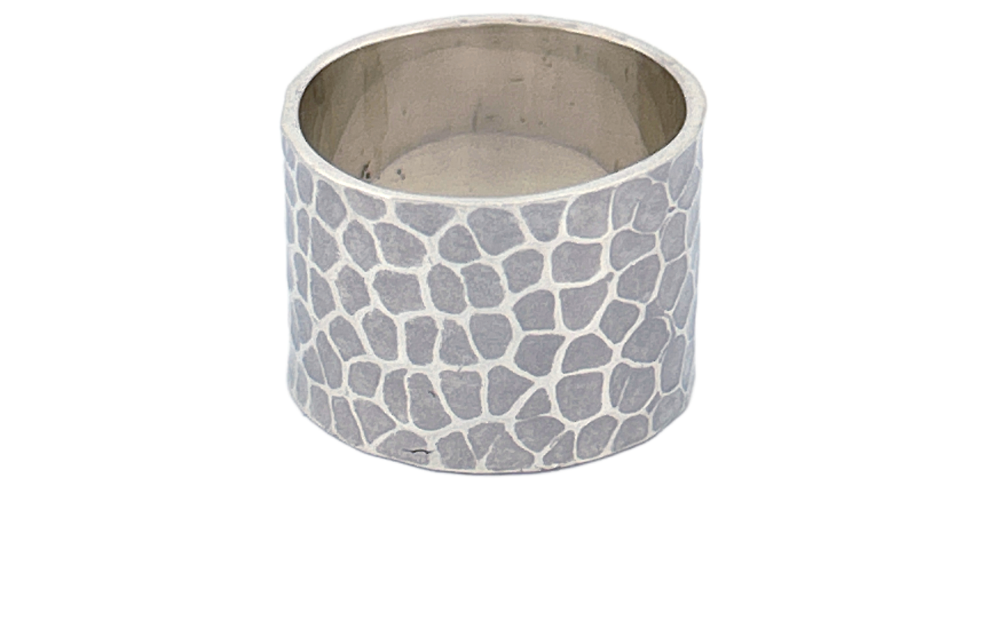 Handcrafted 925 Sterling Silver Hammered & Oxidized Artisan Ring – Unisex Statement Jewelry