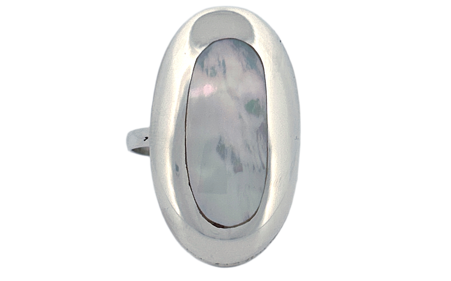 Sterling Silver Twin‑Shell Ring — Mother of Pearl & Abalone