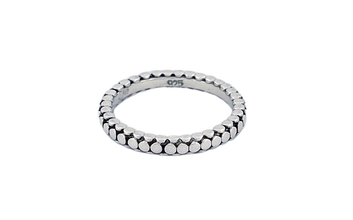 Everyday Wear Minimalist Handcrafted Sterling Silver Band Ring- R83