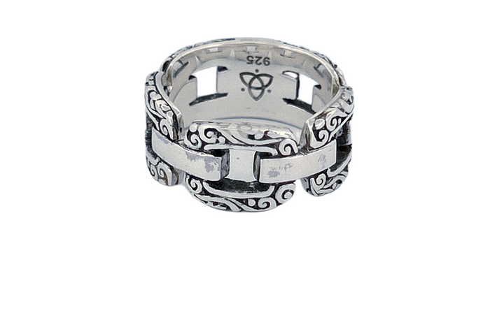 925 Sterling Silver Thick Men's Ring-R47