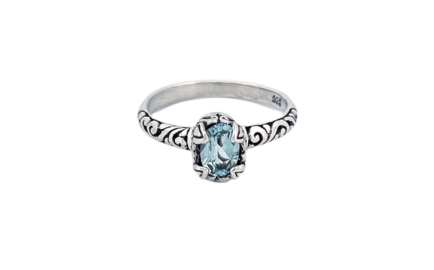 Sterling Silver Gemstone Rings – Blue Topaz or Amethyst