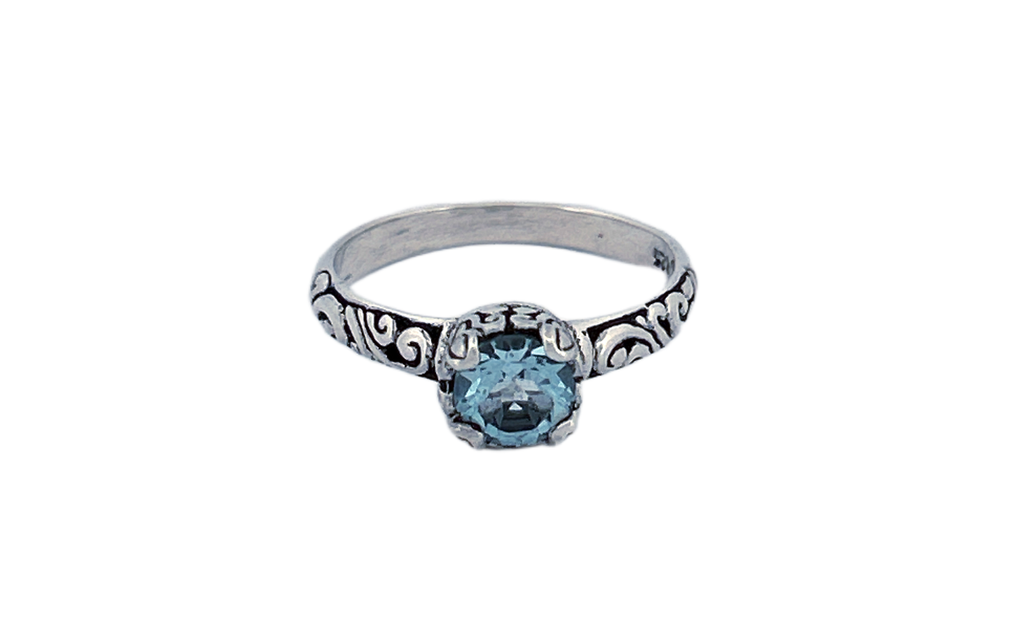 Sterling Silver Gemstone Rings – Blue Topaz or Amethyst