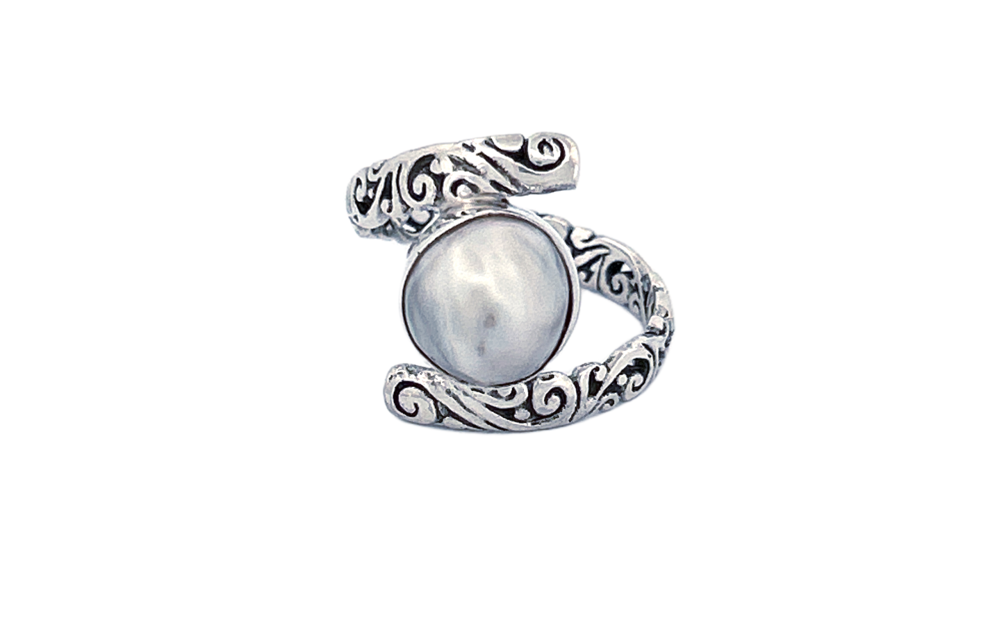 Handmade Sterling Silver Mother of Pearl Ring-R91