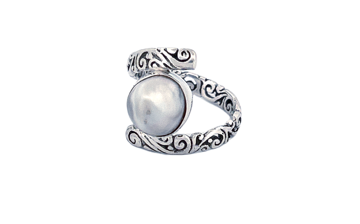 Handmade Sterling Silver Mother of Pearl Ring-R91