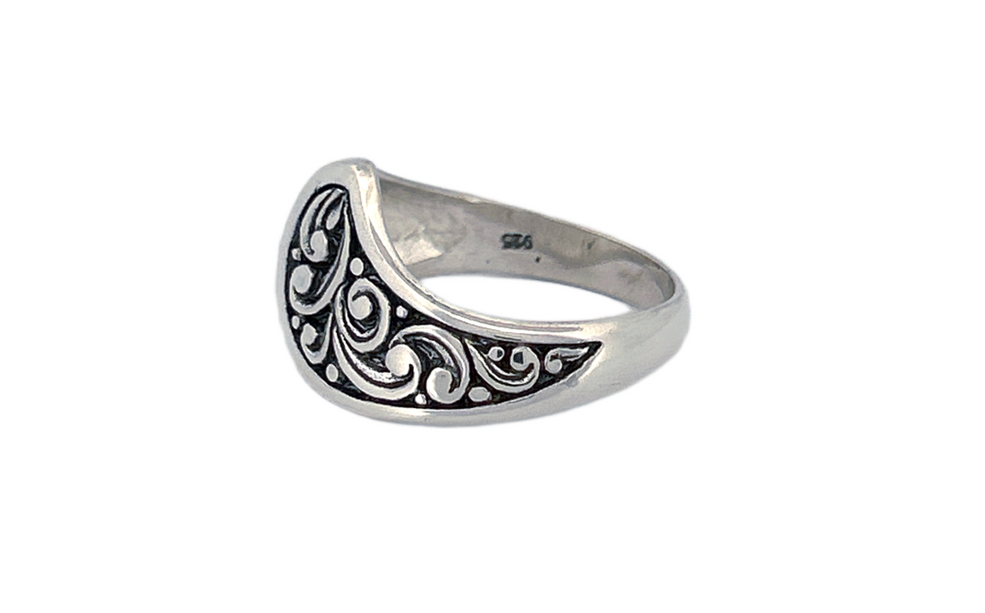 Handcrafted Ornate Silver Ring