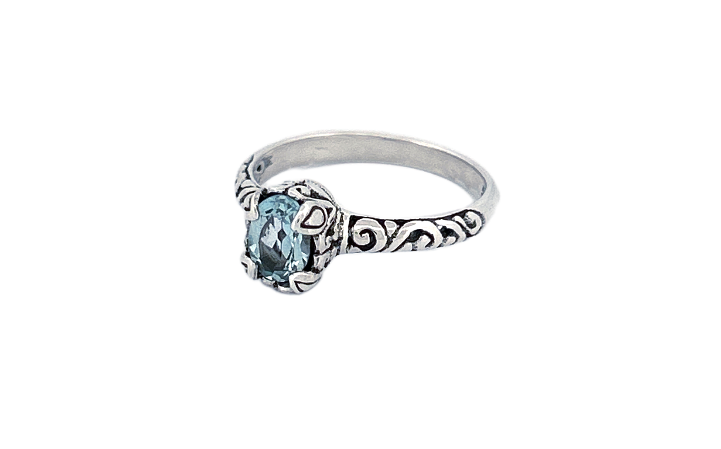 Sterling Silver Gemstone Rings – Blue Topaz or Amethyst