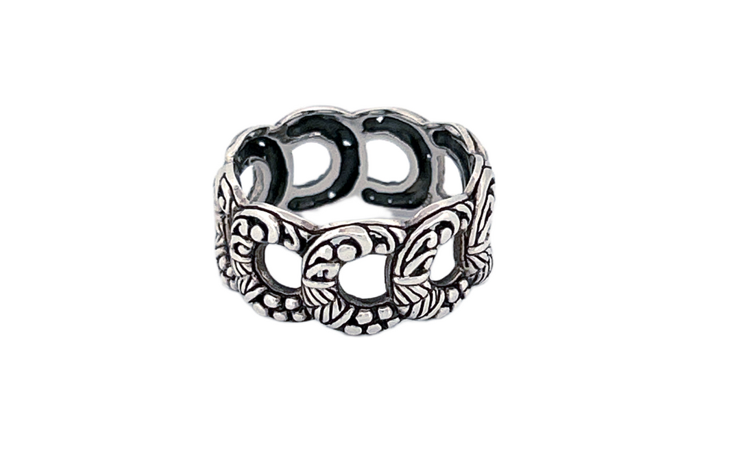 Sterling Silver Openwork Band Ring