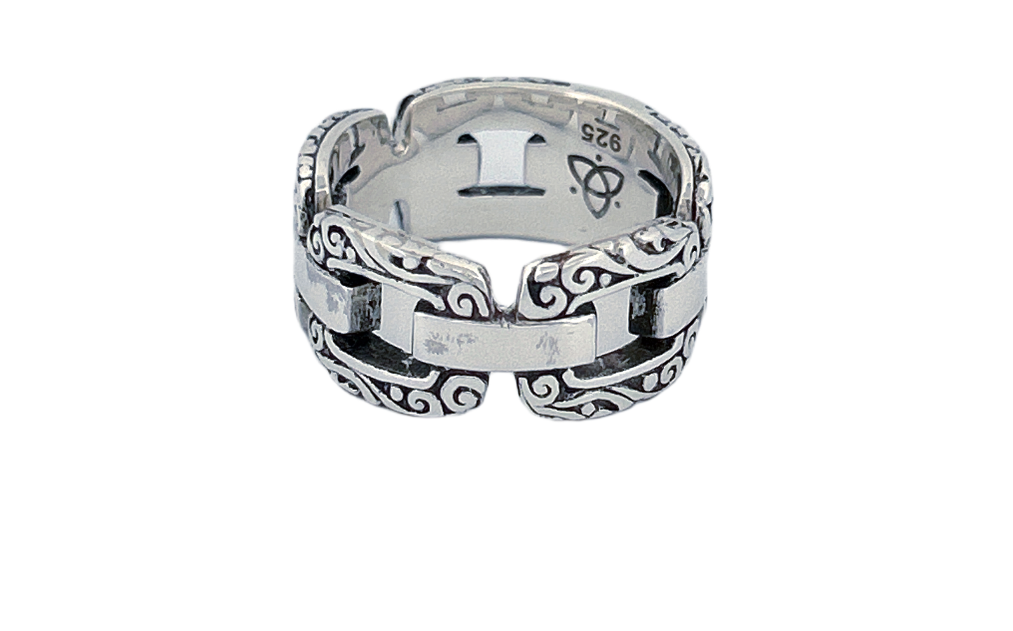 925 Sterling Silver Thick Men's Ring-R47