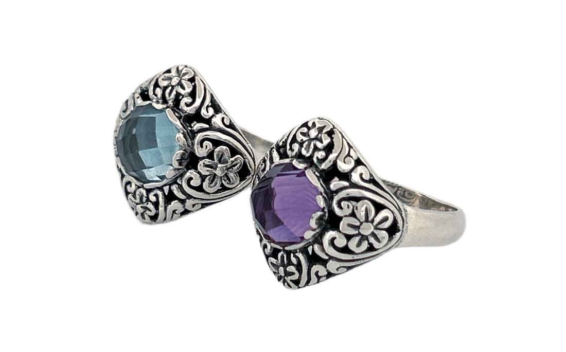 Natural Amethyst Handmade 925 Sterling Silver Ring | Genuine February Birthstone Gemstone Ring | Artisan Silver Jewelry | Gift for Her- R88