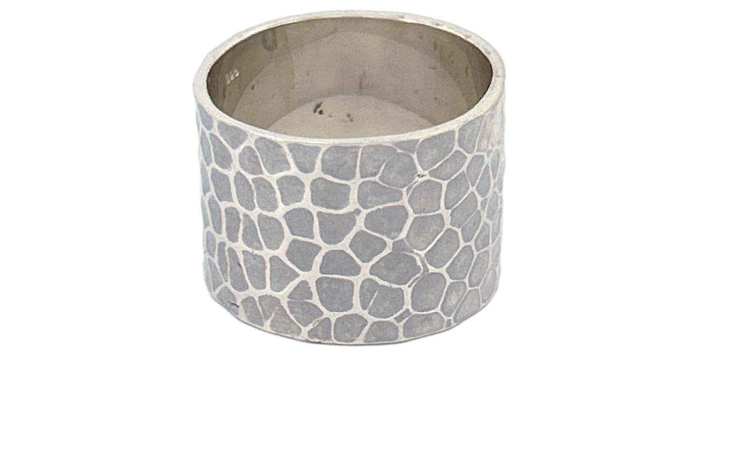 Handcrafted 925 Sterling Silver Hammered & Oxidized Artisan Ring – Unisex Statement Jewelry