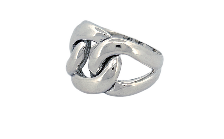 Sterling Silver Knot Ring – Solid Heavy Design