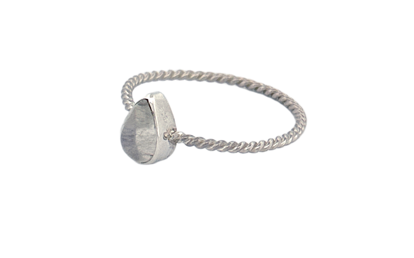 Pear‑Cut Moonstone Ring
