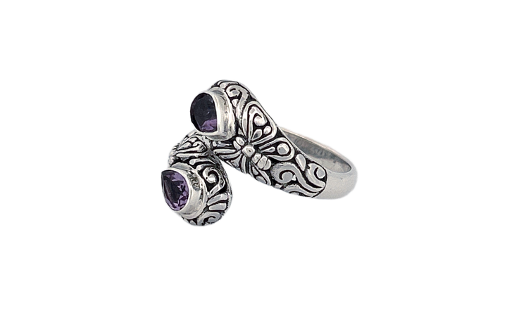 Handmade Sterling Silver with Genuine Amethyst Stone- R89