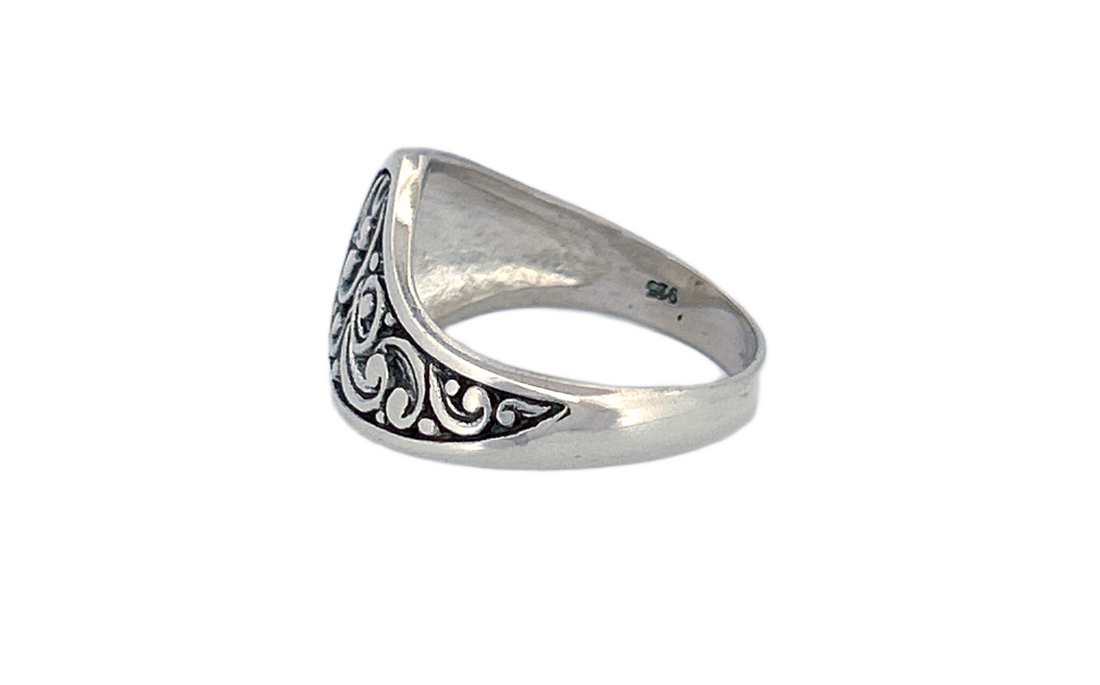 Handcrafted Ornate Silver Ring