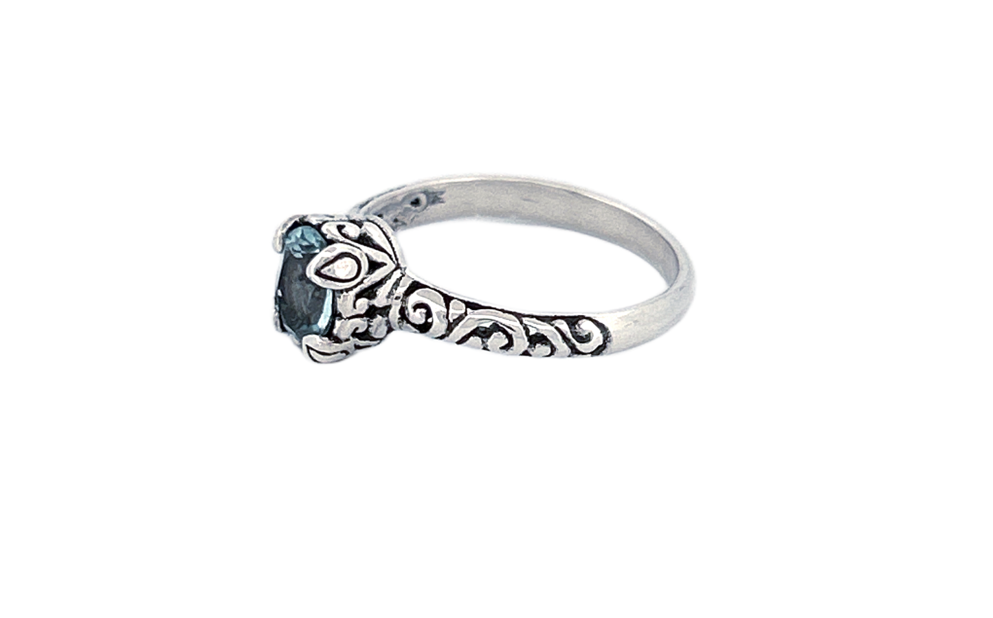 Sterling Silver Gemstone Rings – Blue Topaz or Amethyst