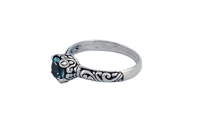 Sterling Silver Gemstone Rings – Blue Topaz or Amethyst