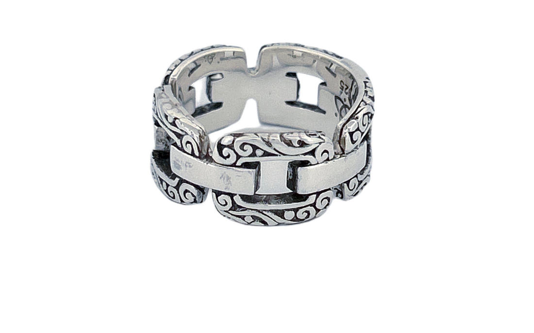 925 Sterling Silver Thick Men's Ring-R47