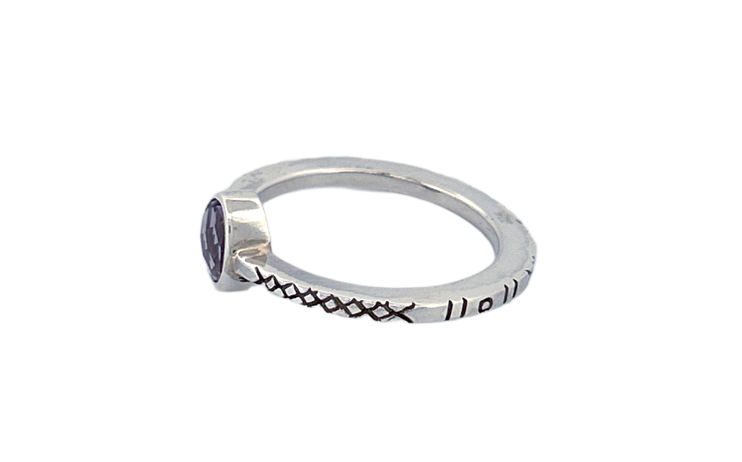 Sterling Silver Amethyst Ring – Oval Cut