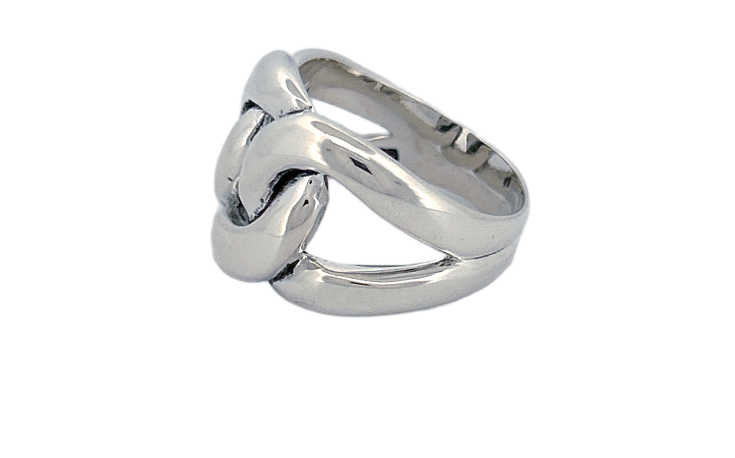 Sterling Silver Knot Ring – Solid Heavy Design