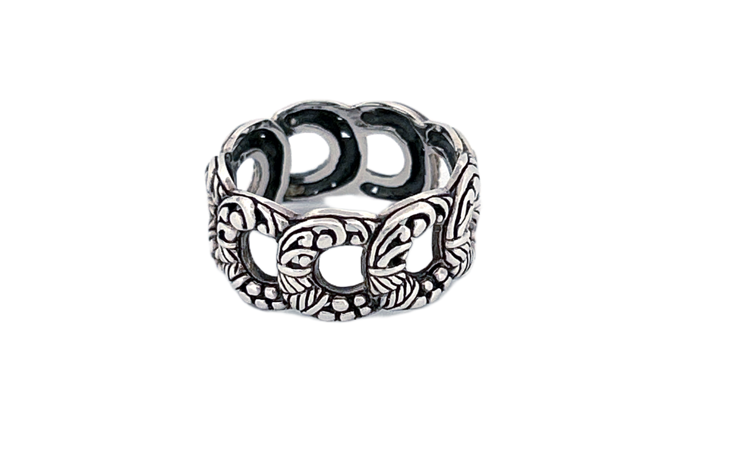Sterling Silver Openwork Band Ring
