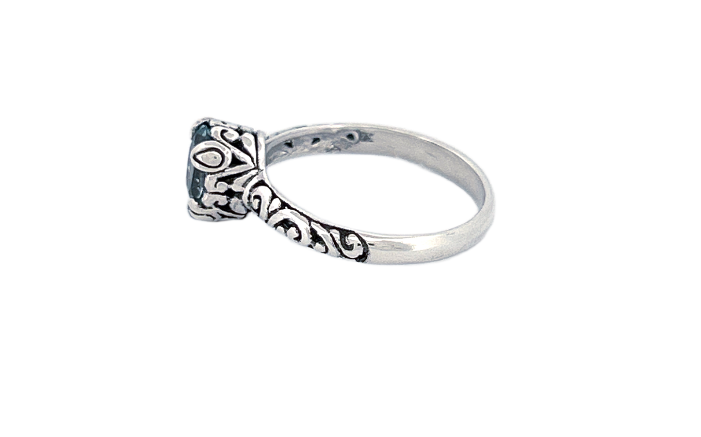 Sterling Silver Gemstone Rings – Blue Topaz or Amethyst
