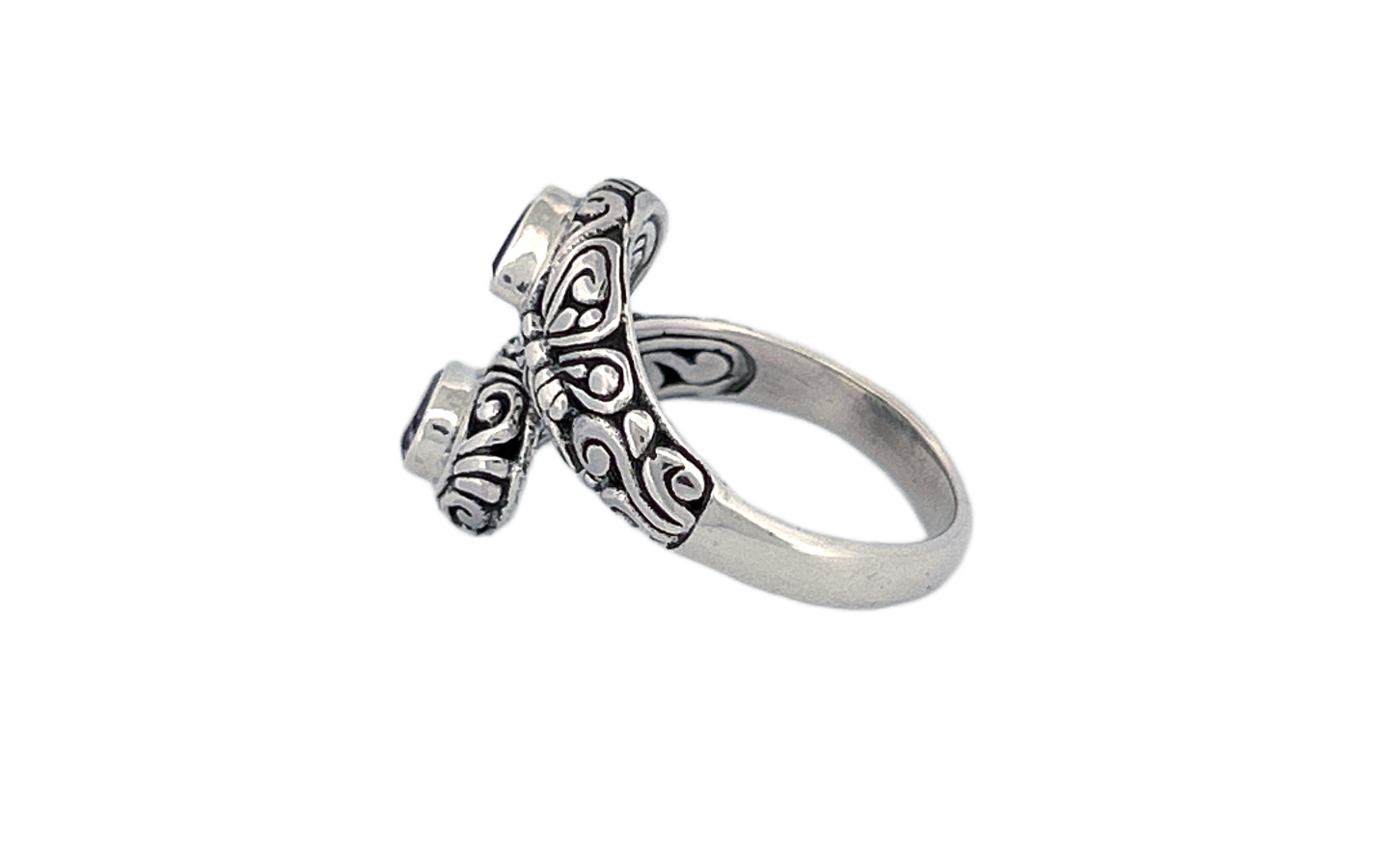 Handmade Sterling Silver with Genuine Amethyst Stone- R89