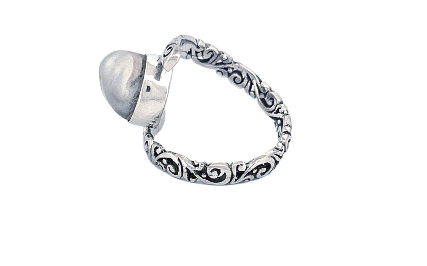 Handmade Sterling Silver Mother of Pearl Ring-R91
