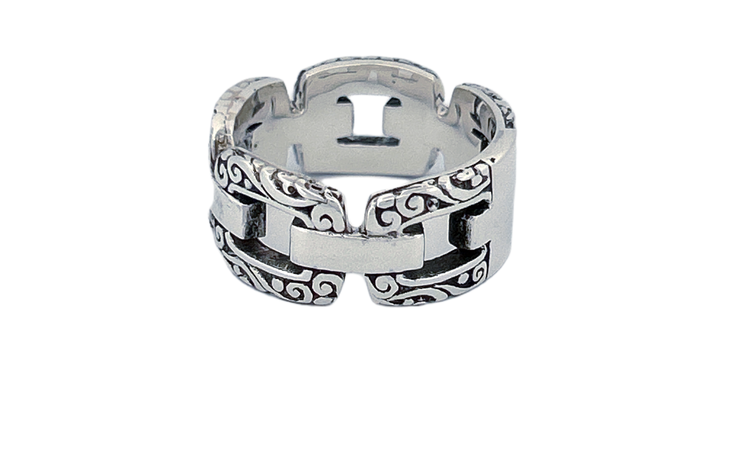 925 Sterling Silver Thick Men's Ring-R47