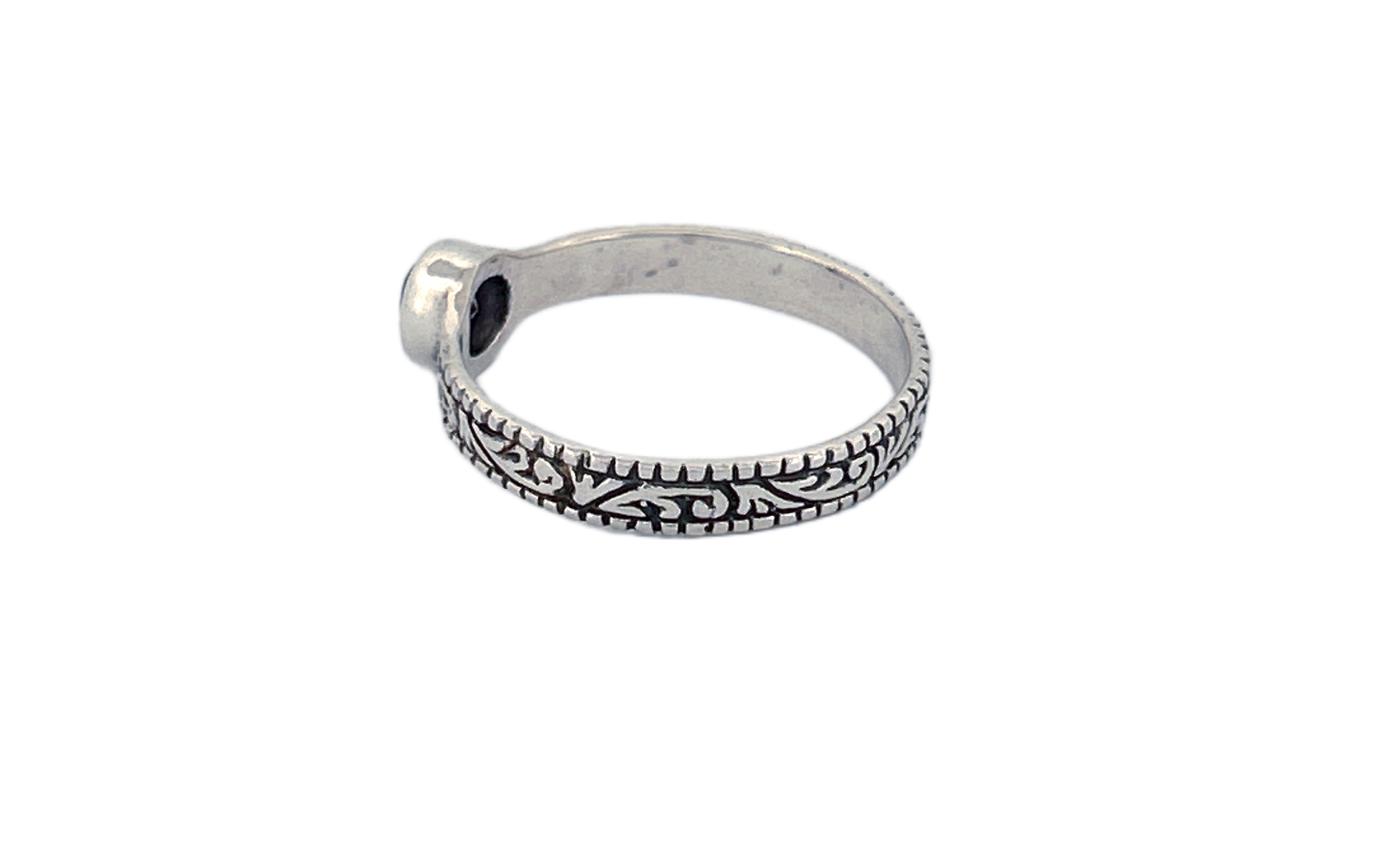 Sterling Silver Amethyst Ring – Petite Vine Band