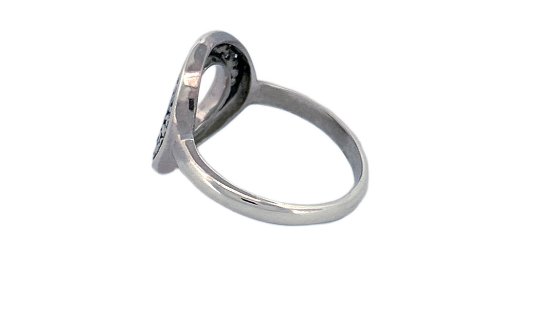 Sterling Silver Ornate Signet Ring