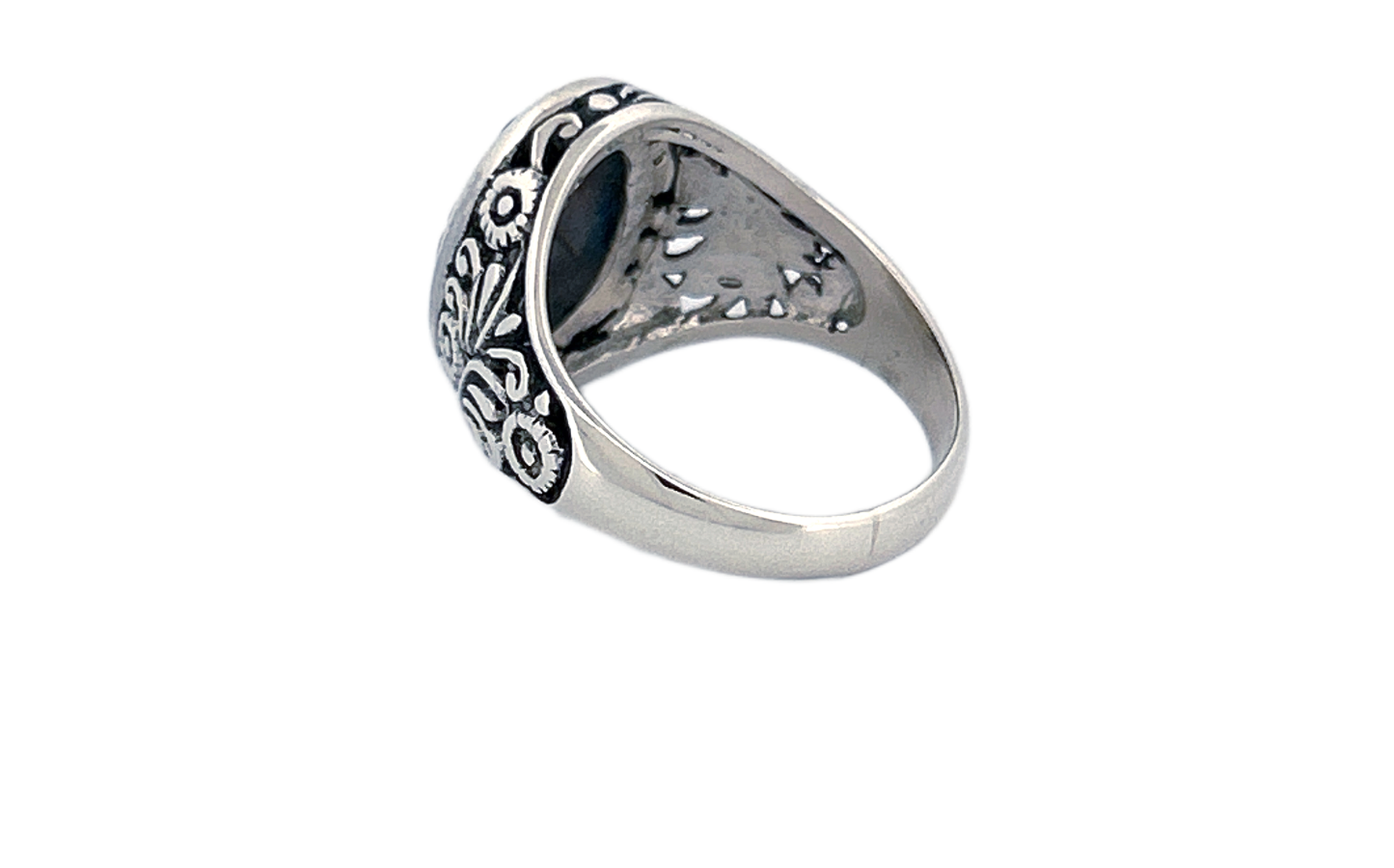 Sterling Silver Gemstone Rings – Abalone Shell & Coral