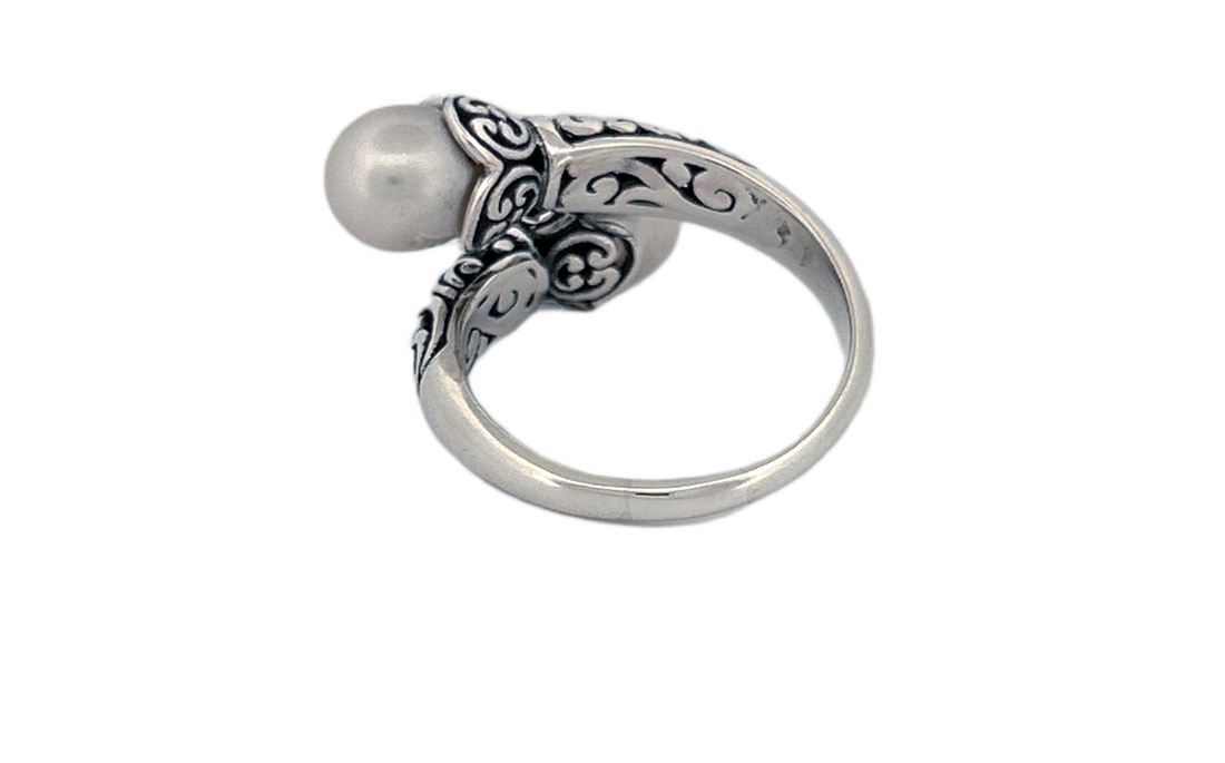 Fresh Water Pearl Ring| Handmade Sterling Silver Ring-R82