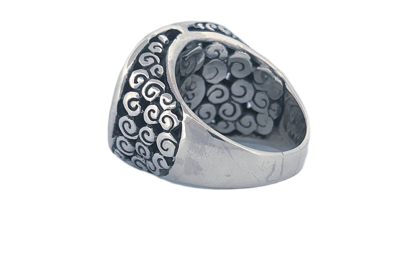 Sterling Silver Tree of Life Ring – Swirl Design