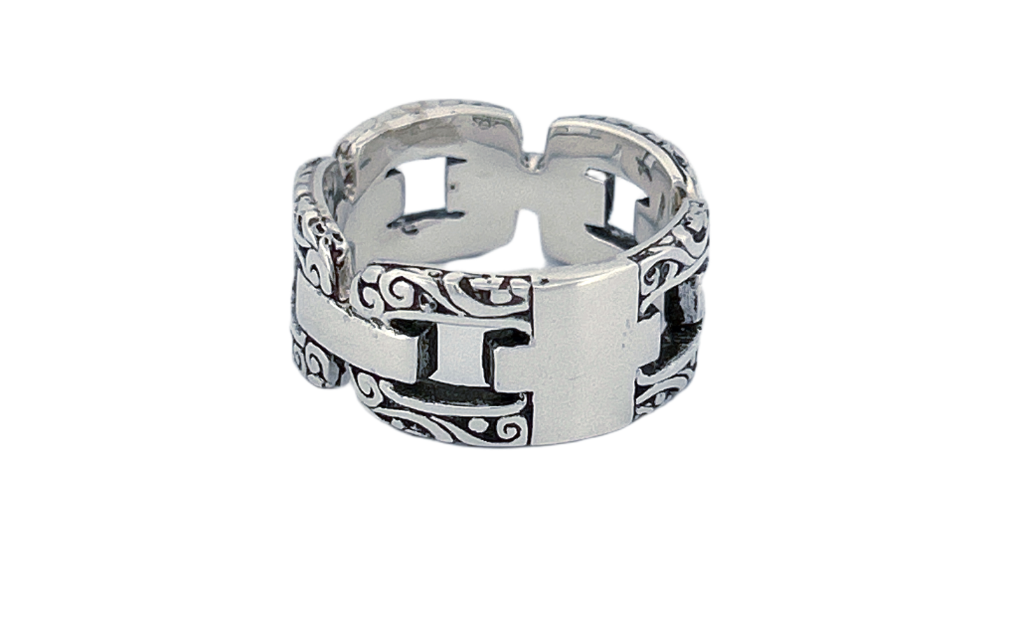 925 Sterling Silver Thick Men's Ring-R47