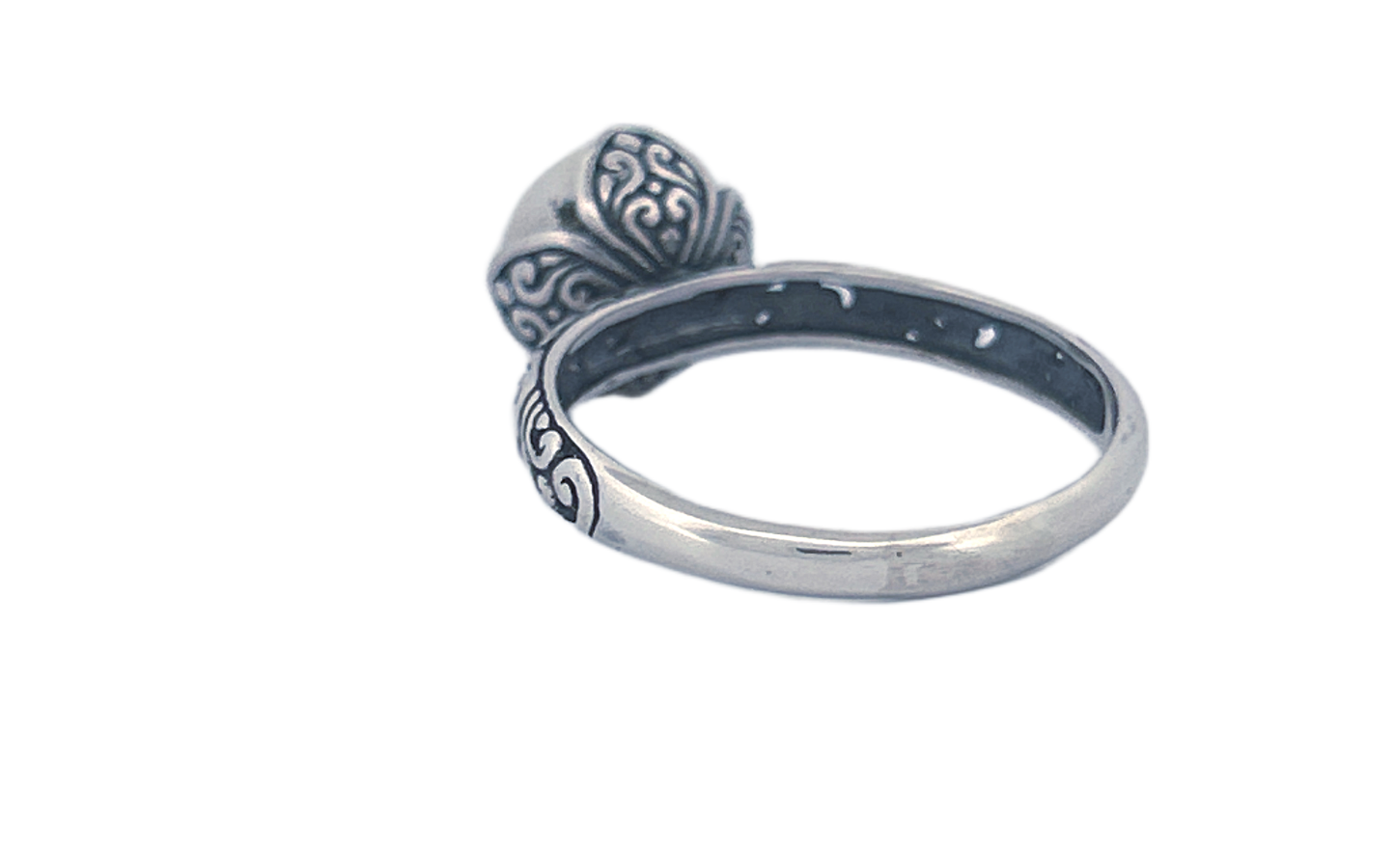 Sterling Silver Filigree Ring with Freshwater Pearl