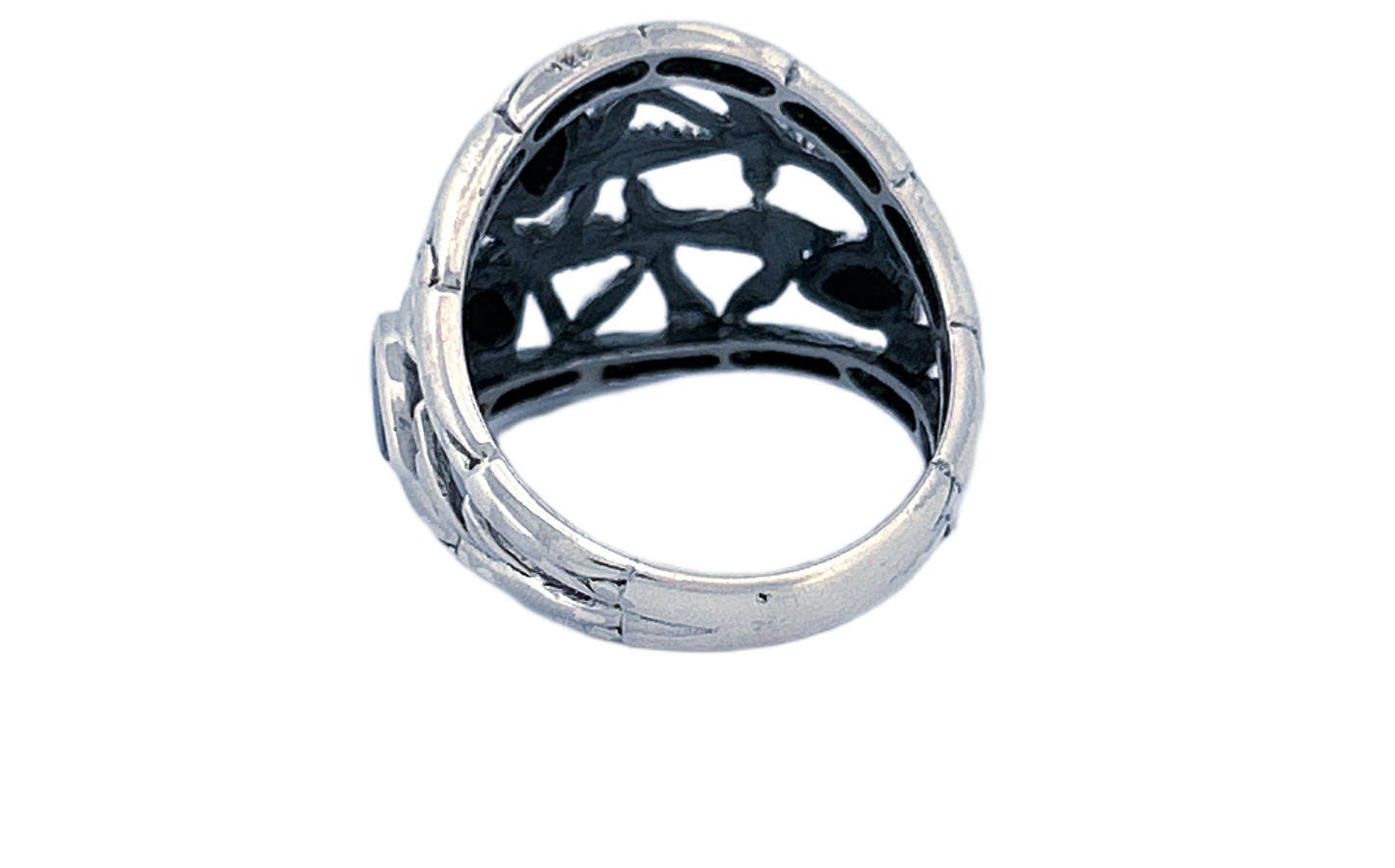 Handcrafted Sterling Silver Abalone Shell Ring-R51