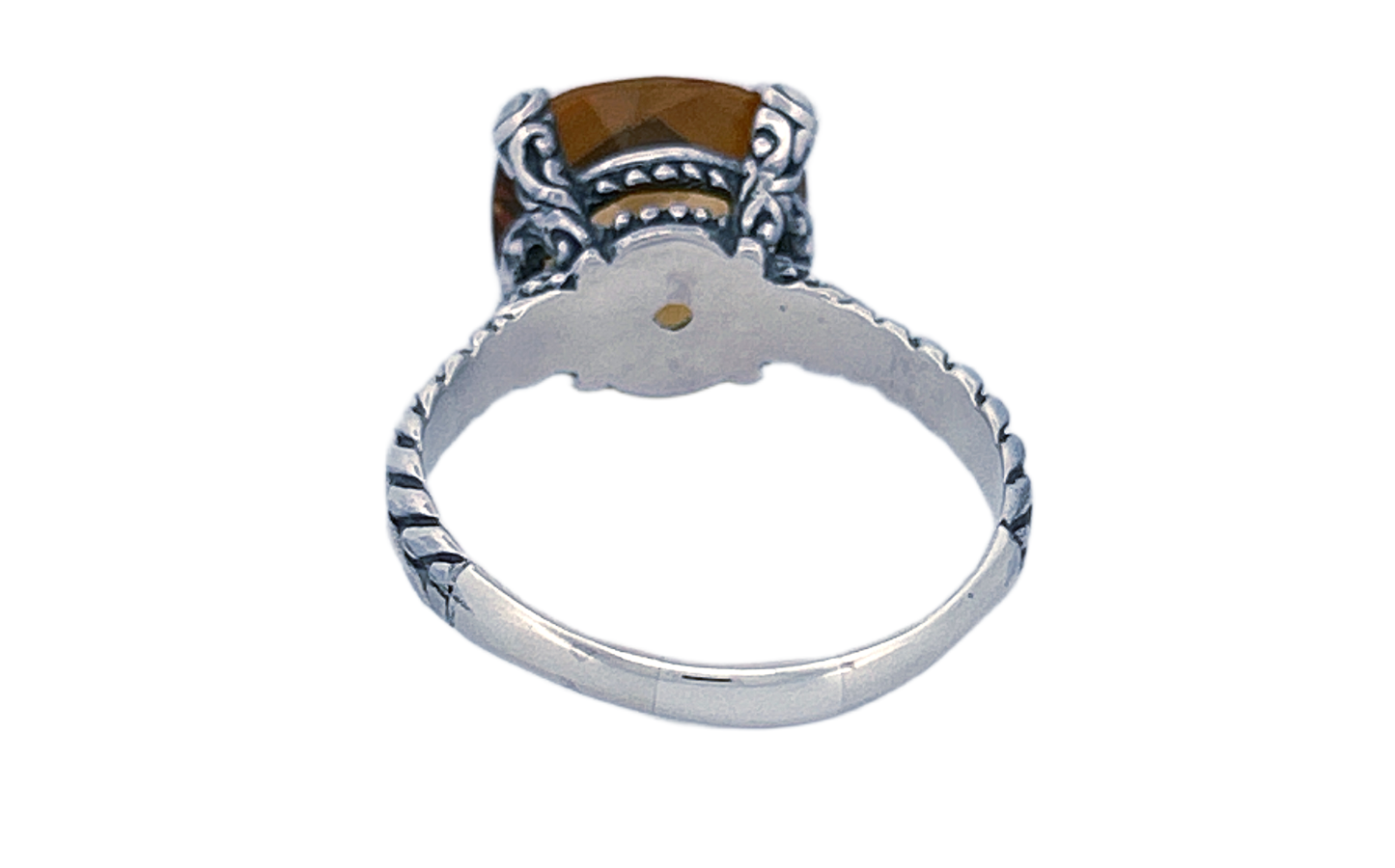 Handmade Sterling Silver Natural Citrine Ring-R57