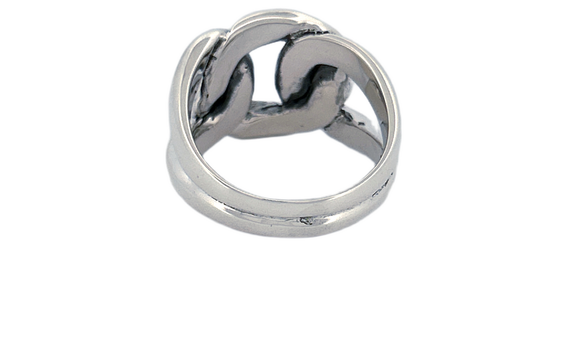 Sterling Silver Knot Ring – Solid Heavy Design