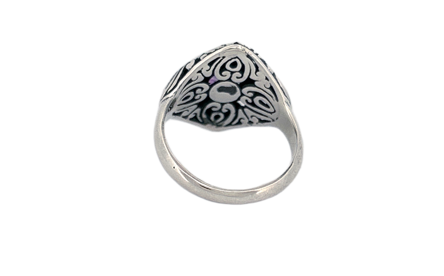 Natural Amethyst Handmade 925 Sterling Silver Ring | Genuine February Birthstone Gemstone Ring | Artisan Silver Jewelry | Gift for Her- R88