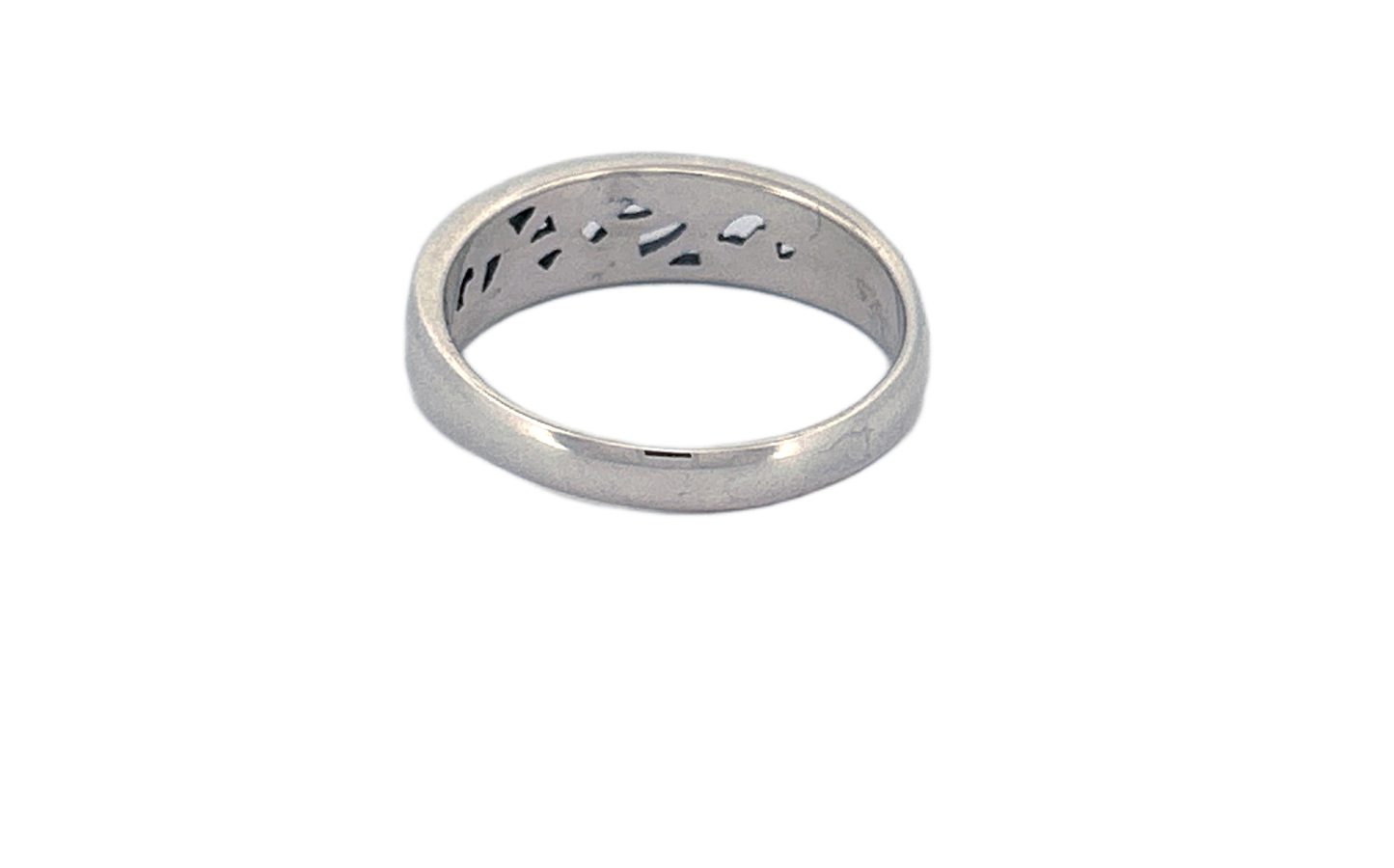 Sterling Silver Band Ring – Swirl Pattern Design