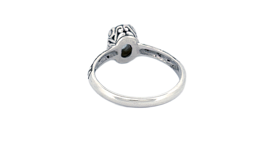 Sterling Silver Gemstone Rings – Blue Topaz or Amethyst