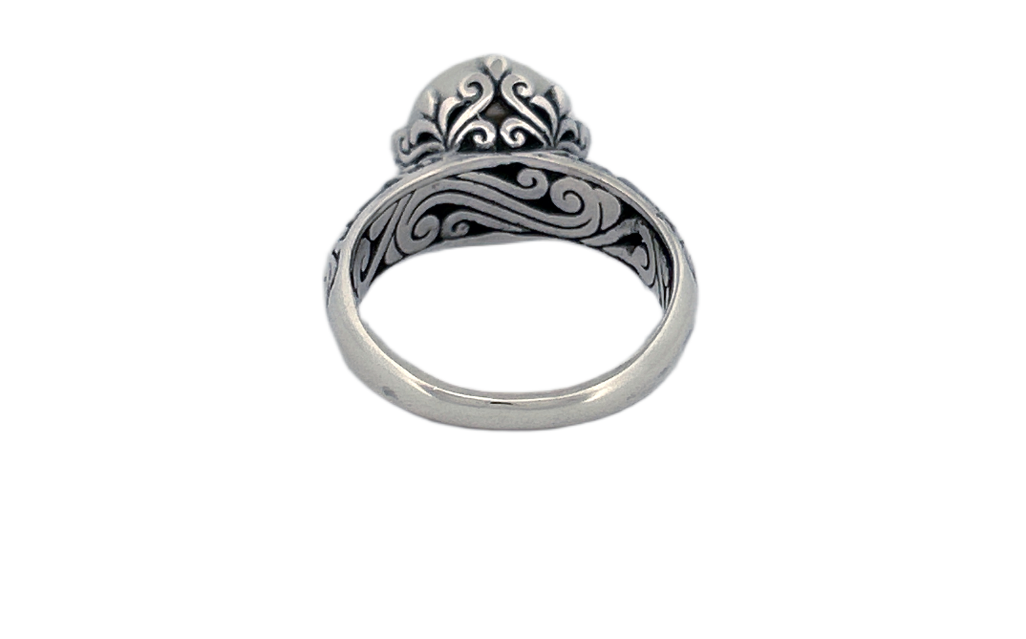 Handcrafted 925 Sterling Silver Fresh Water Pearl Ring-R45