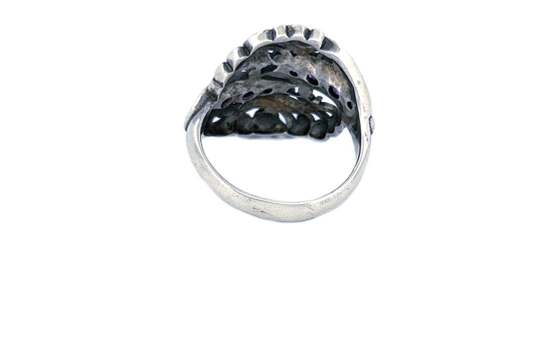 Amethyst Filigree Ring