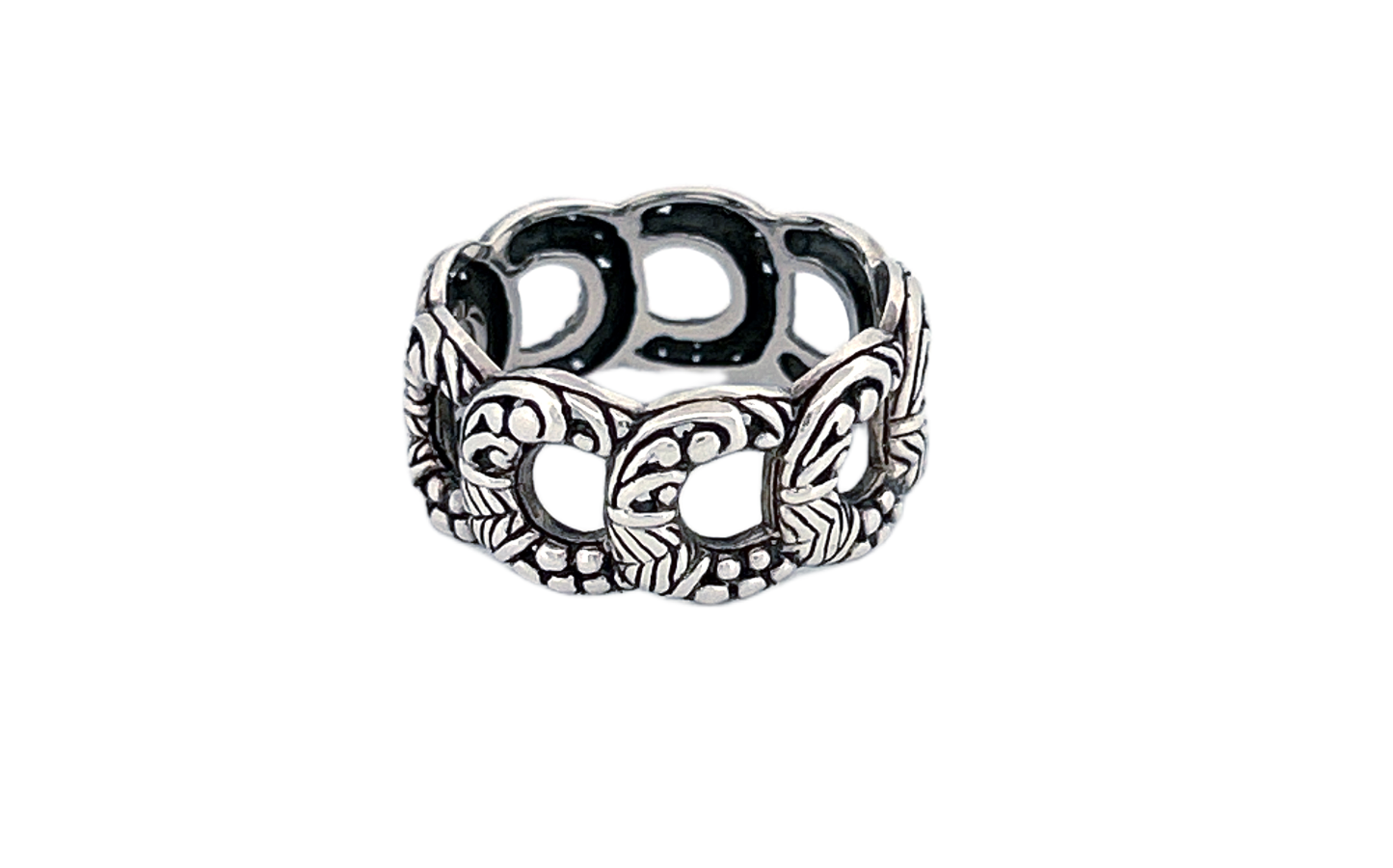 Sterling Silver Openwork Band Ring