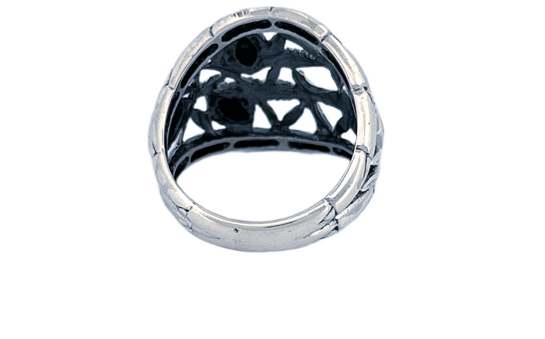 Handcrafted Sterling Silver Abalone Shell Ring-R51